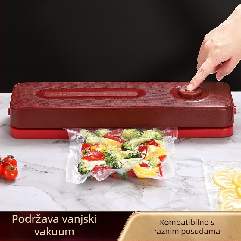 Shiny Superior vakuumski stroj – model Light Luxury Sealing Machine, značajke: vakuumsko pakiranje, plastično pakiranje, USB napajanje, plastično kućište