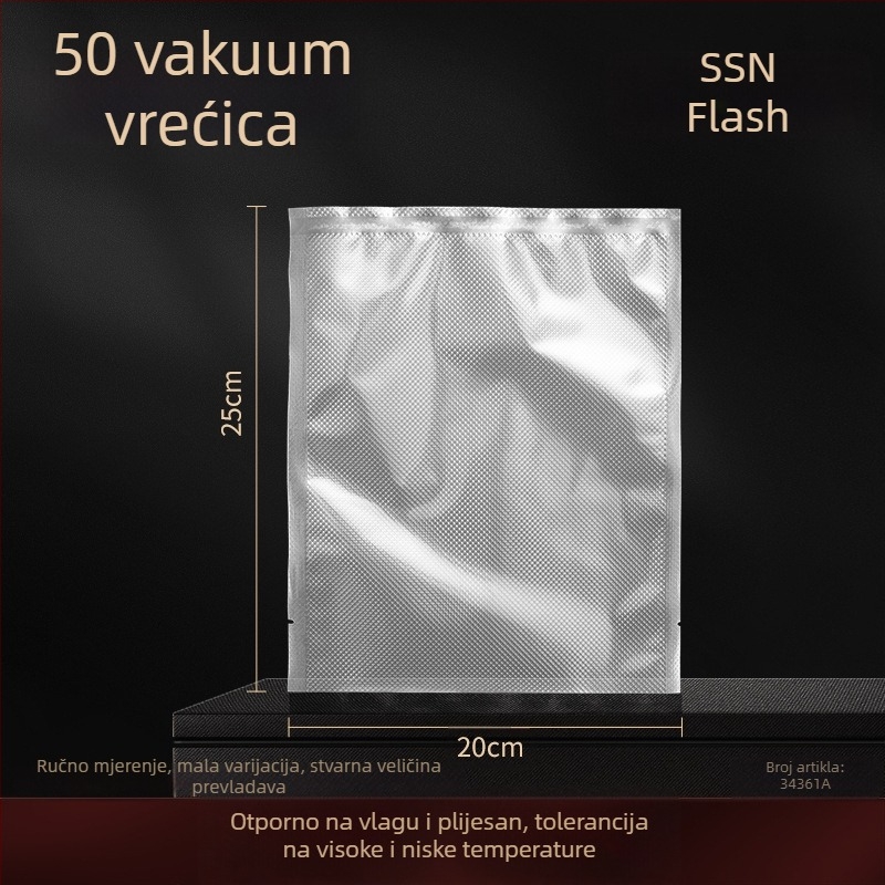Shiny Superior vakuumski stroj – model Light Luxury Sealing Machine, značajke: vakuumsko pakiranje, plastično pakiranje, USB napajanje, plastično kućište