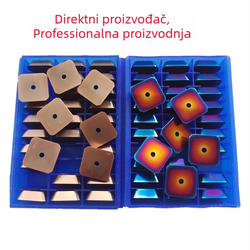 Kvadratni frezni umetak 1504, 45° premaz legiranog čelika i nehrđajućeg čelika, tvrdi nano premaz