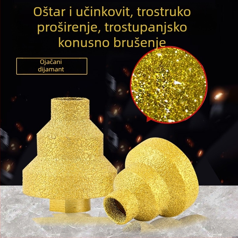 Dijamantni pagodni višenamjenski bušilica za otvaranje rupa, za kvarc, mramor i kamen te za obradu rubova keramičkih pločica