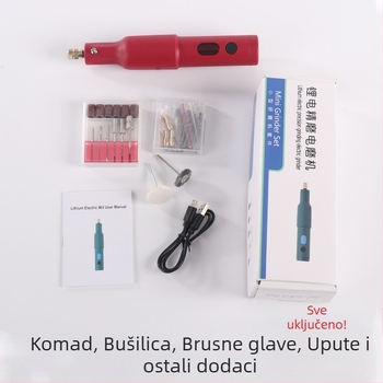 Ručni alat za brušenje i rezanje nefrita, mini kompaktna električna brusilica, punjiva litij baterija, ulaz 220V, težina 0,38 kg