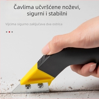 Xinze alat za fuge s gumiranom ručkom, kanali rezivač i nož za cement