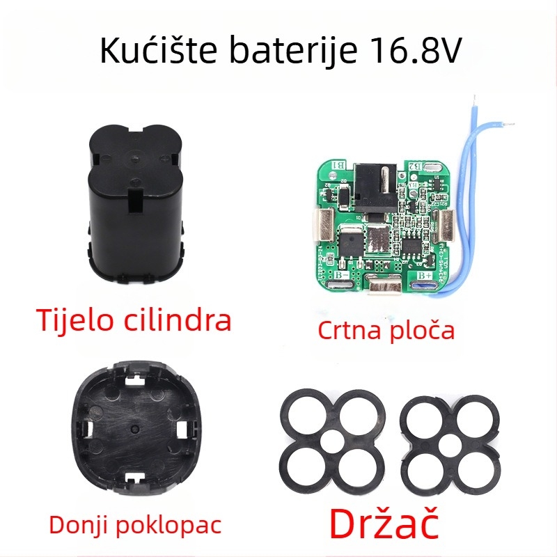 Kućište baterije za 16.8V električnu bušilicu, pribor za litijsku bateriju, dijelovi za ponovno punjenje alata