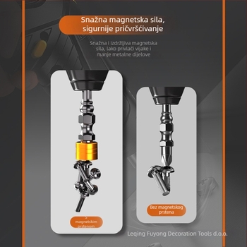 S2 magnetni križni odvijač s magnetskim prstenom, protuklizni dizajn, 20 g