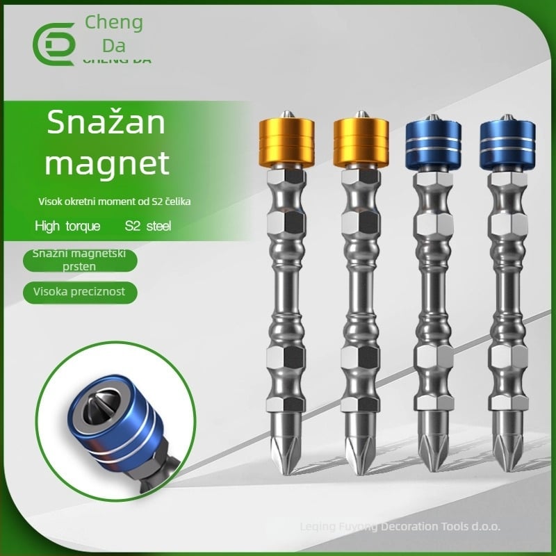 S2 magnetni križni odvijač s magnetskim prstenom, protuklizni dizajn, 20 g