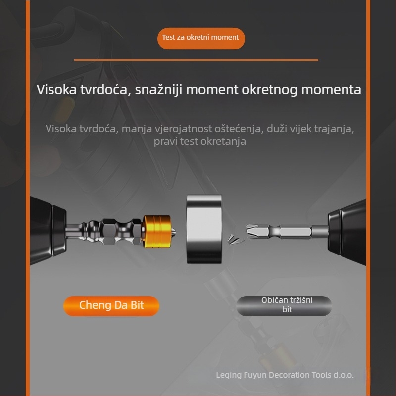 S2 magnetni križni odvijač s magnetskim prstenom, protuklizni dizajn, 20 g