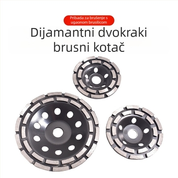 Dijamantni brusni disk za kamen i betonske podove, dvostruki red brusnog kotača, dijamantni alat