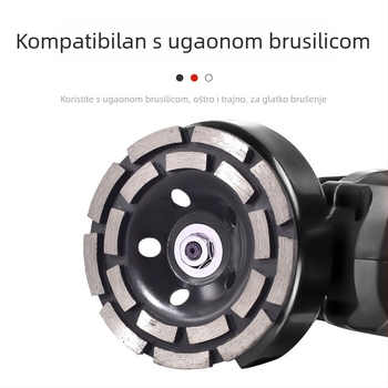 Dijamantni brusni disk za kamen i betonske podove, dvostruki red brusnog kotača, dijamantni alat