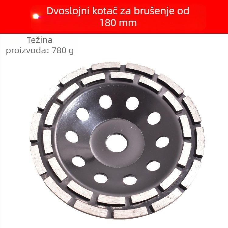 Dijamantni brusni disk za kamen i betonske podove, dvostruki red brusnog kotača, dijamantni alat