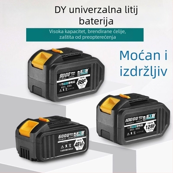 Jeffley Bežični set alata s baterijom od 20 ćelija, 88V (litij-ionska), punjiva: bušilica, bušilica s udarnim mehanizmom, odvijač s udara, električna pila, kutna brusilica
