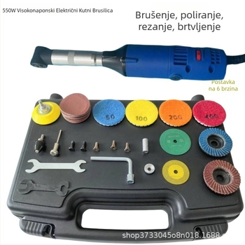 Victory Tiger 90° kutni stroj za čišćenje fuge pločica s polirnim brusnim alatom — 18000 rpm, napajanje iz mreže 110–220 V; pogodno za čišćenje fuge pločica i brušenje metala