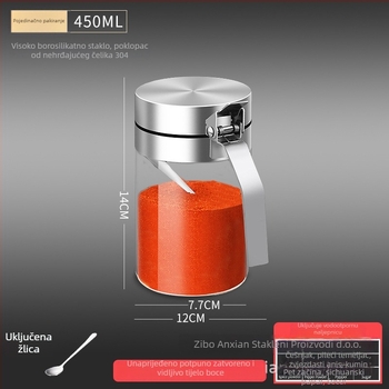 Staklena posuda za začine - Southern Maple Love, mogućnost prilagođavanja i tiskano logotip