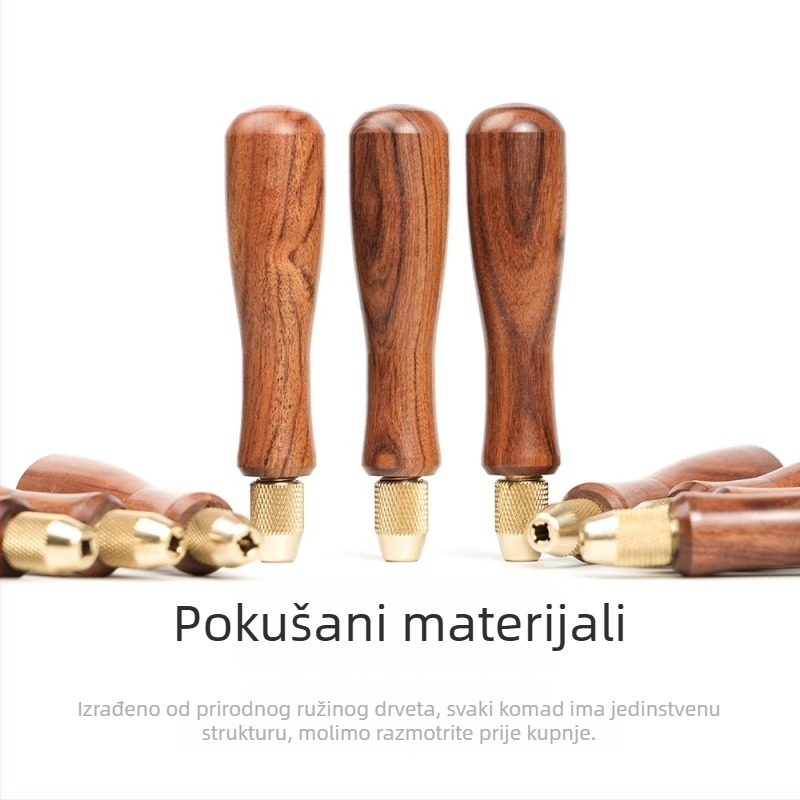 MOKIN Dijamantni fajl s drškom od čvrstog drveta Sour Branch Wood, titanijskim premazom, dvostruki rez za stolariju