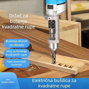 Prilagođeni držač bušilice s kvadratnim otvorom za električne bušilice – radni stalak za drvo