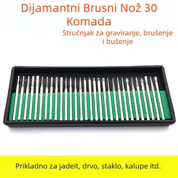 Porphyrin dijamantna glava za brušenje za nefrit i ahat – glava s metalnom mrežicom za ukrašavanje, bušenje i poliranje (električni brusni dodatak)