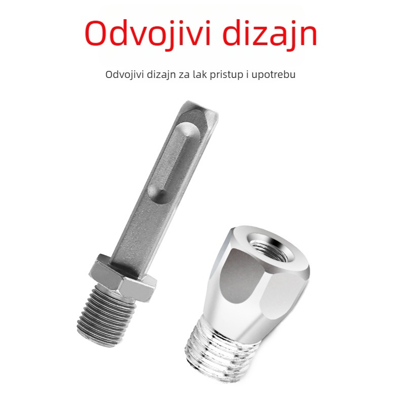 Adapter za pretvorbu bušilice-udarne u bušilicu sa spojnim štapom