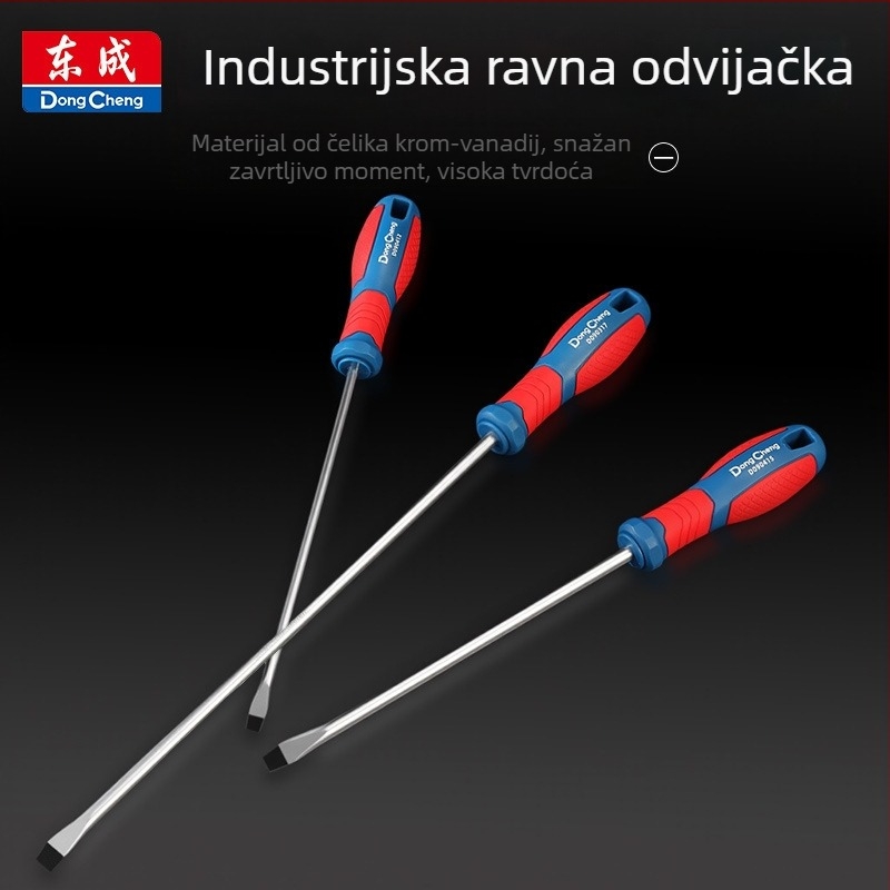 Industrijski magnetski set odvijača s Cr-Mo legurom (krstasti i ravni nastavci) – uključuje kompletan set nastavaka