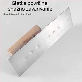 Špatula za žbukanje Shi Niu, ravni tip oštrice, 5 mm debljina, čelična ploča, podrijetlo Shandong
