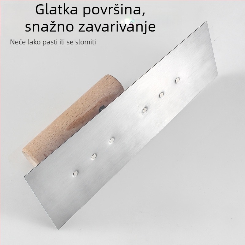 Špatula za žbukanje Shi Niu, ravni tip oštrice, 5 mm debljina, čelična ploča, podrijetlo Shandong