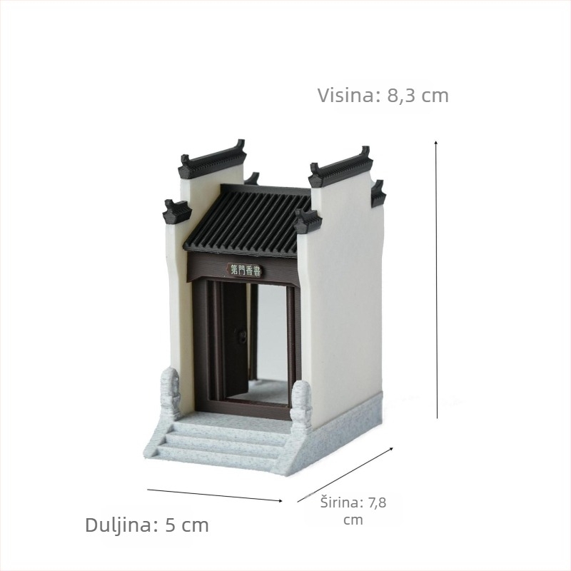 Arhitektonski mini krajinski model, Suzhou stil Jiangnan vodnog grada, korejskog stila (Materijal: plastika • Obrada: 140604206 • Poklon za reklamu)