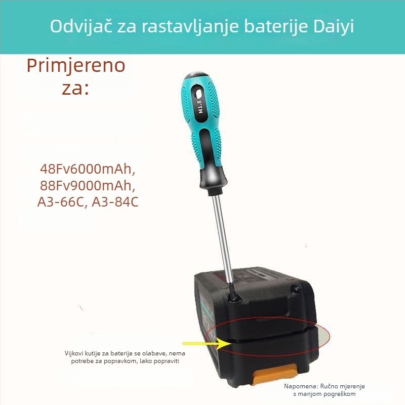 Električni ključ Jingfan, magnetski, izolirani, karbonska čelika, 0.1 kg