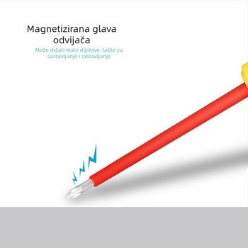 Tonghe izolirani set odvijača 8-u-1: magnetske vrhove, izolirani, čelik 45#, težina 850 g