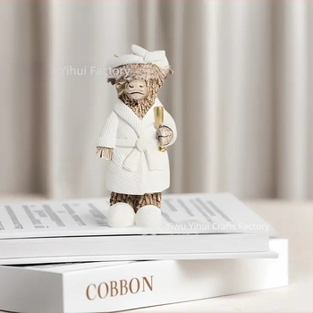 Smolna figura krave za vrt – pastoralni stil (Materijal: smola; Marka: Huiyin; Kategorija: smole rukotvorine)