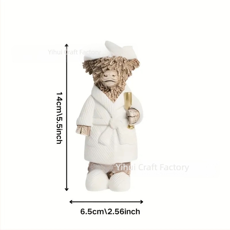 Smolna figura krave za vrt – pastoralni stil (Materijal: smola; Marka: Huiyin; Kategorija: smole rukotvorine)