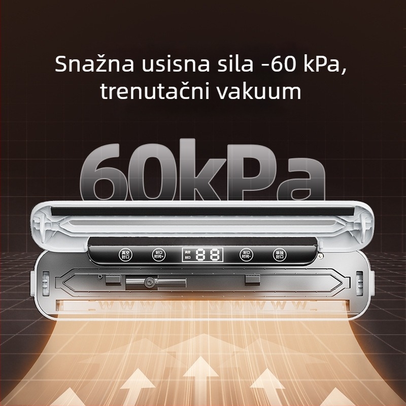 Kućna vakuumska mašina za pakiranje, ABS kućište, model HP-6008 (100W, 220V, 50Hz)