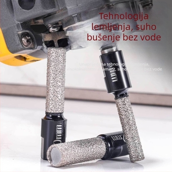 Suhi bušač za keramičke pločice — bez vode, univerzalni, za kutnu brusilicu