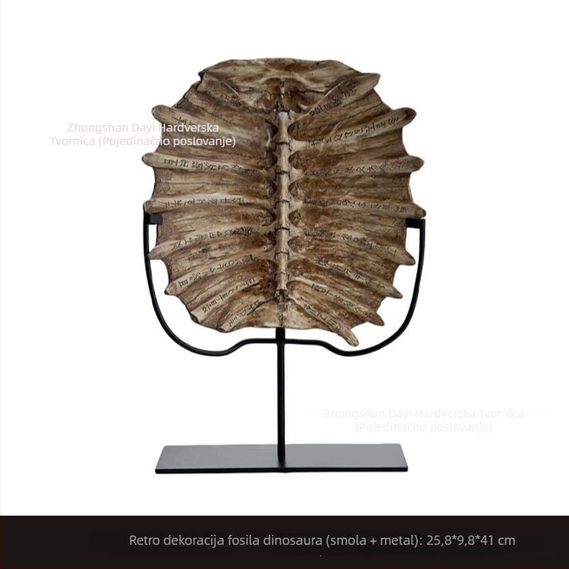 Stolna dekoracija od smole — dizajn Fossil Oracle Turtle Shell, antikni stil, novi kineski stil