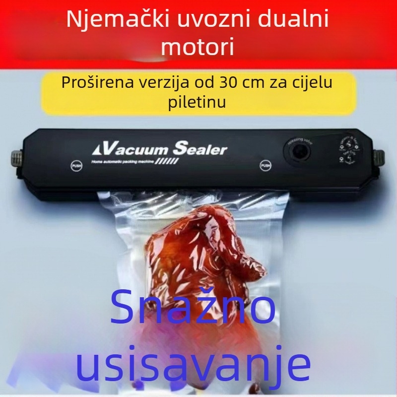 Kompaktni sve-u-jednom vakuumski stroj za kućnu upotrebu, pakiranje mokrih i suhih namirnica
