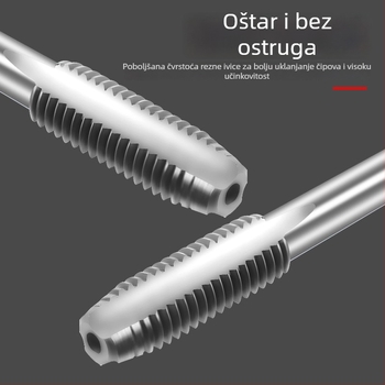 Maibu petdijelni set od visokoučinkovitog čelika za navrtavanje i rezanje navoja (679) za slomljene vijake