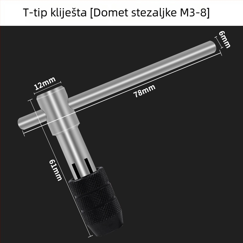 Maibu petdijelni set od visokoučinkovitog čelika za navrtavanje i rezanje navoja (679) za slomljene vijake