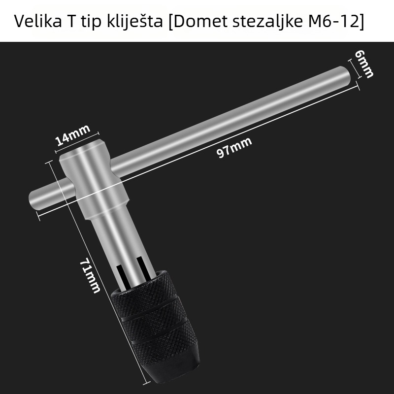 Maibu petdijelni set od visokoučinkovitog čelika za navrtavanje i rezanje navoja (679) za slomljene vijake