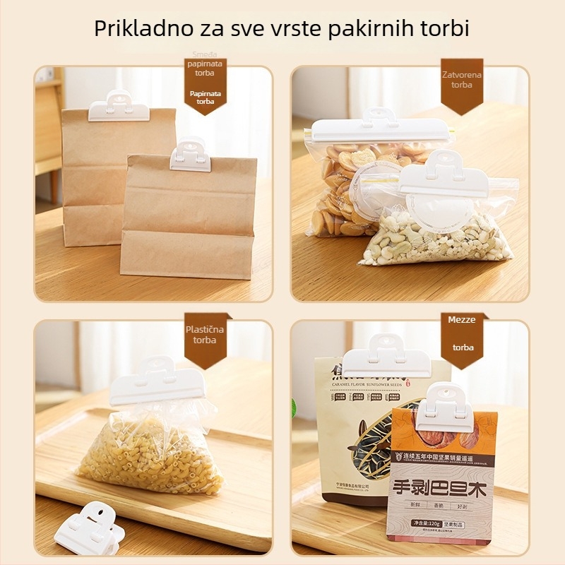 Klip za zatvaranje vrećica, marka Qiao le, 1 paket od 2 komada, moderni minimalistički stil