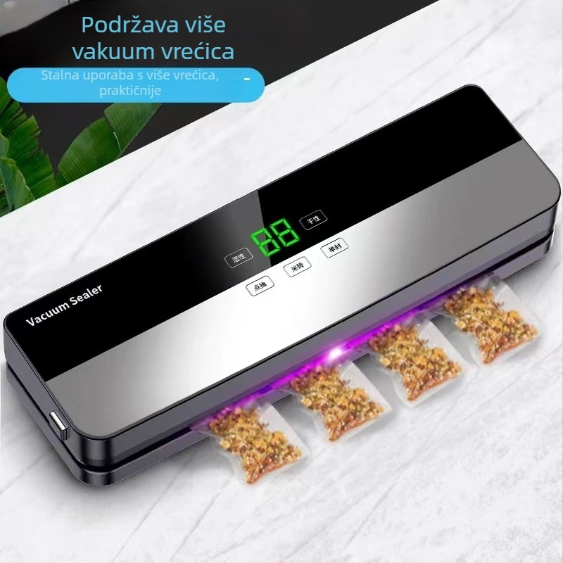Vakuumska zatvarač hrane – automatska, dvostruka upotreba suho/mokro, model 08, kompaktni stroj za pakiranje hrane