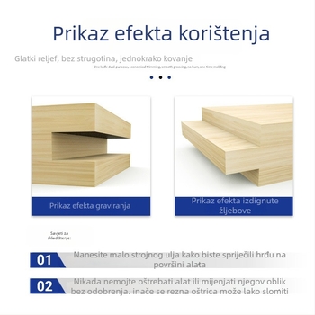 T-oblika mortisna freza za drvo, MDF i laminat s okruglim držalom