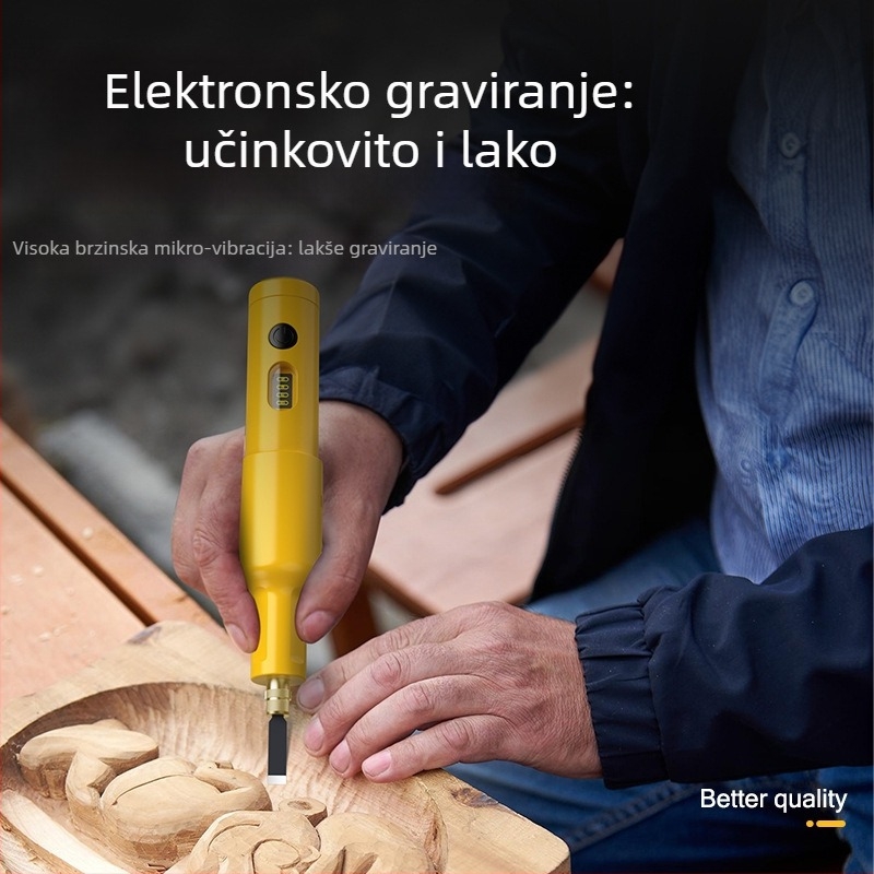 Električni set za graviranje s litijskom baterijom, ručna dlijepa za drvoprerađivačke poslove i rezanje korijena bonsaja — Napon: AC jednofazni / DC ≤50V