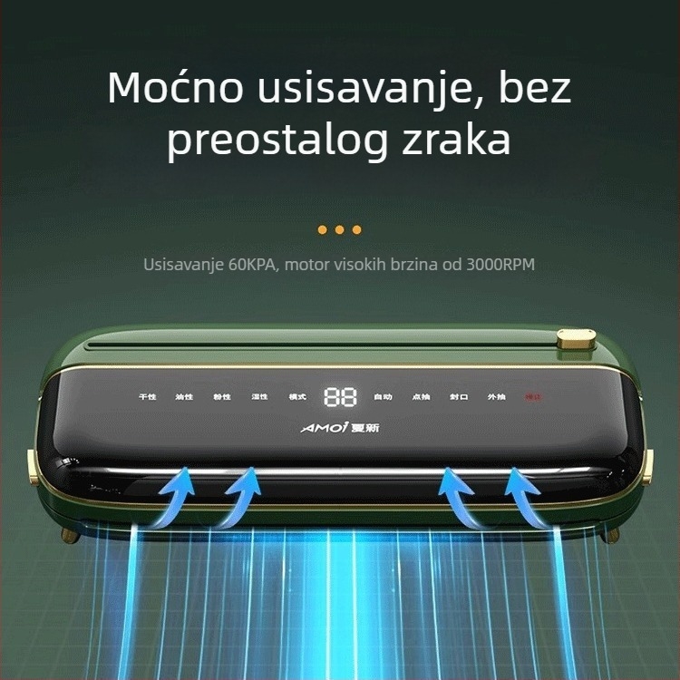 Stroj za vakuumsko pakiranje hp-a06, 120W, 220V, 500-1000ml, 1.35kg, potpuno automatski
