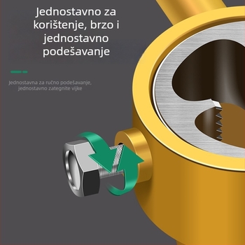 Šest dijelova set za PPR vodovodne cijevi: alat za navrtavanje i obujmica za cijevi
