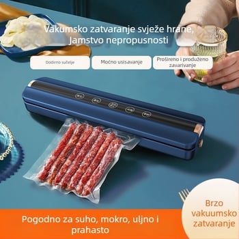 HB-505 Bežični vakuumski zatvarač za hranu – 10W, 7.4V, 500–1000ml, ABS