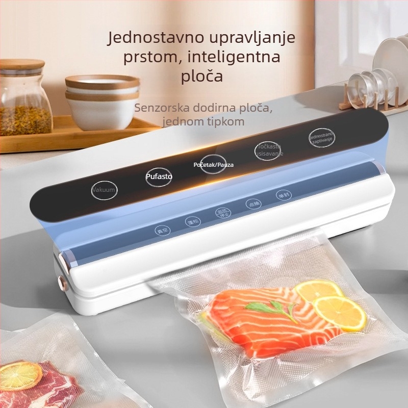 HB-505 Bežični vakuumski zatvarač za hranu – 10W, 7.4V, 500–1000ml, ABS
