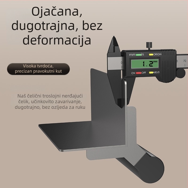 Nehrđajući čelični kutni scraper, plosnati nož, otporan za žbukanje i završne radove na zidovima