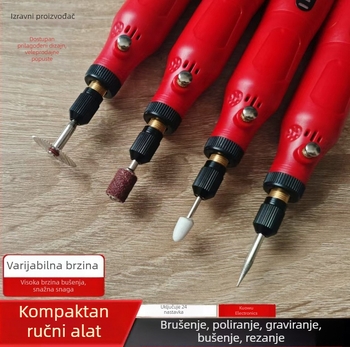 Višefunkcionalni električni alat za graviranje i poliranje, s 3 brzine, 3,7V Li-ion baterija, zamjenjive oštrice, serija iDM, za graviranje, poliranje i brušenje