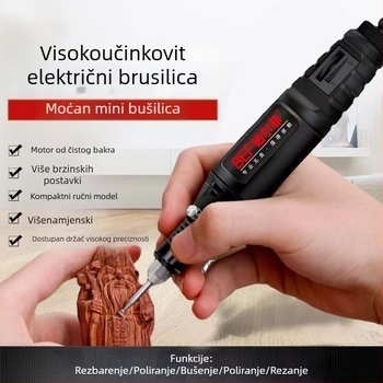 Prijenosni višenamjenski ručni električni brus za brušenje, graviranje i poliranje nefrita i kamena