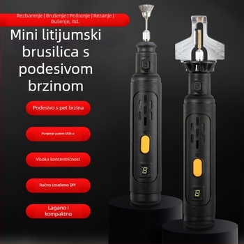 Višenamjenski alat za brušenje i graviranje nefrita – prijenosni (8V, punjiva Li-ion baterija, 5 brzina)