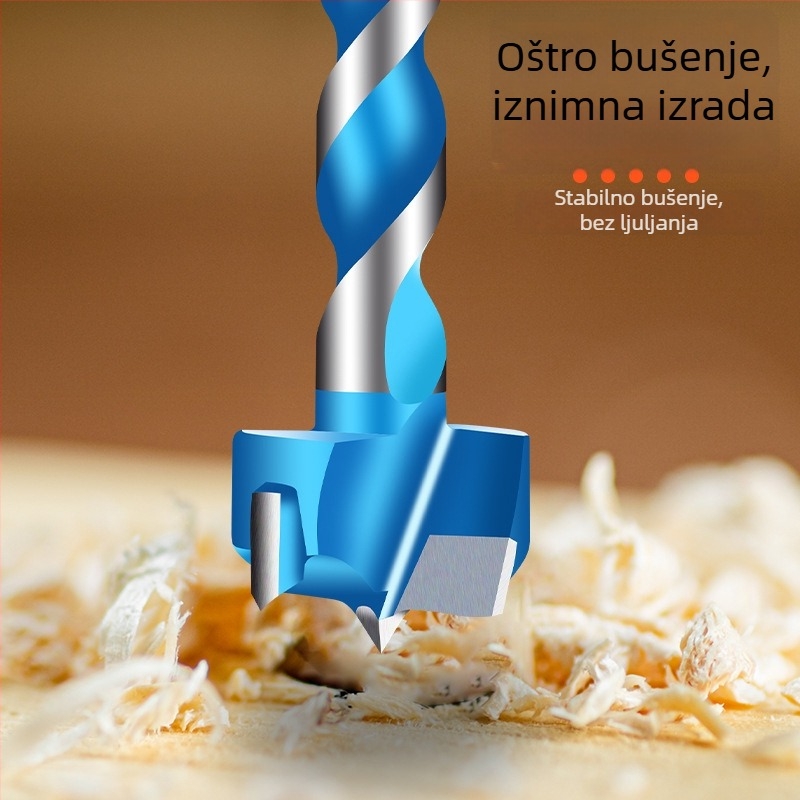 Han Ax Šesterostruki navojni kružni proširivač otvora brave za vrata – bušilica za drvo