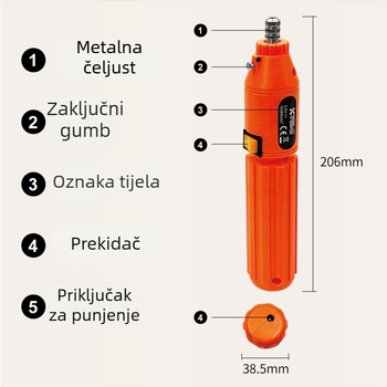 X-POWER Ručni alat za brušenje nefrita, punjivi Ni-električni, 220V, 60-dijeli set pribora, za DIY graviranje, Serija poliranja