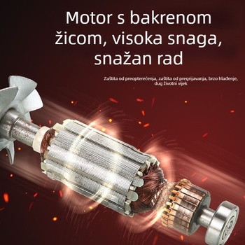 Stroj za obradu drveta s regulacijom brzine, višenamjenski električni alat za podrezivanje, frezanje i bušenje rupa; 220V napajanje; stolarija serija